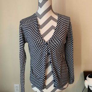 Blue and cream cardigan
